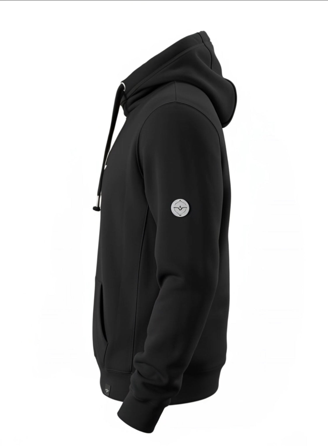 Black hoodie with chrome KRUZ PORTA logo