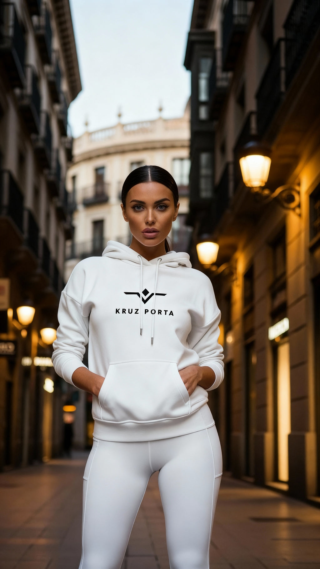 Artic white KRUZ PORTA hoodie
